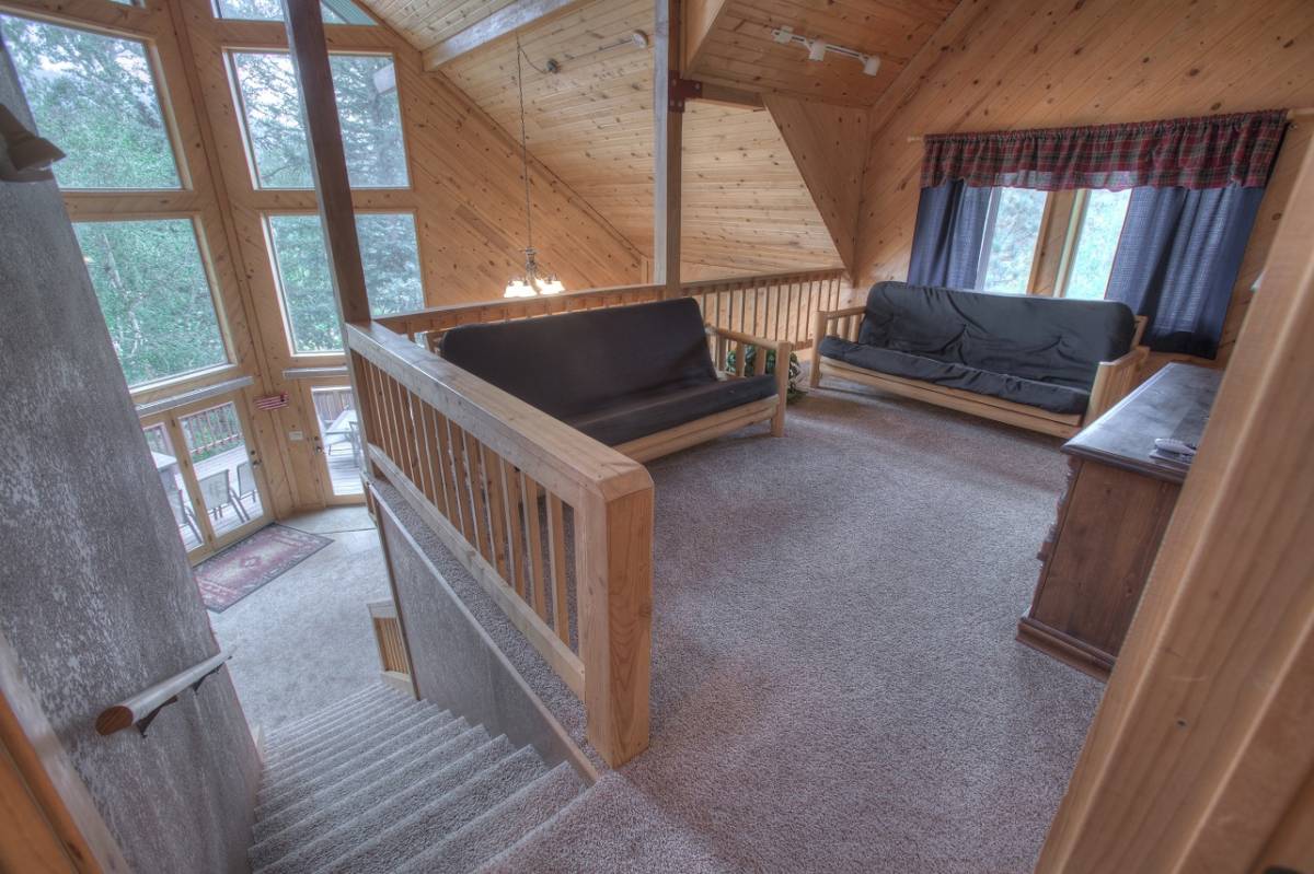Buffalo Trail Lodge Loft Sitting Area